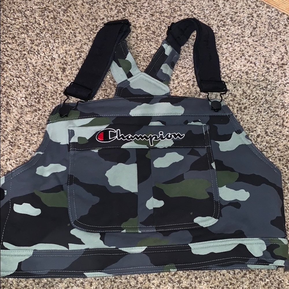 Champion cropped half overall top